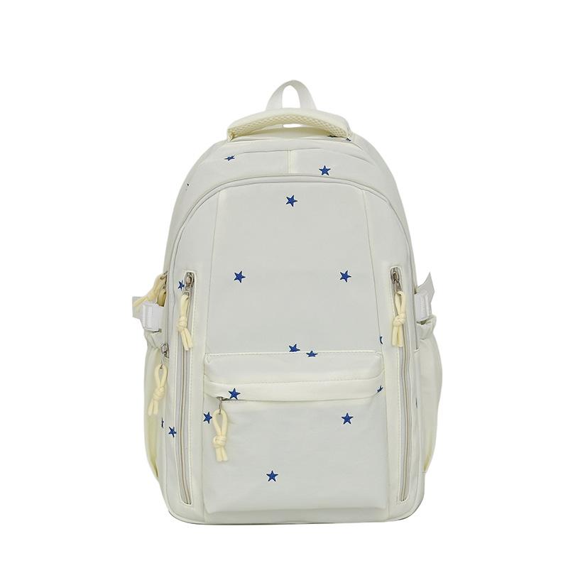 Schoolbag wholesale new simple five-pointed star printed backpack waterproof and wear-resistant student schoolbag daily commute leisure backpack
