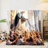 Our Lady of the Rosary Devotees Blanket  Printed Blanket for Living Room Bed Couch lunch break Soft Cozy Blanket for Friend's festival Gift