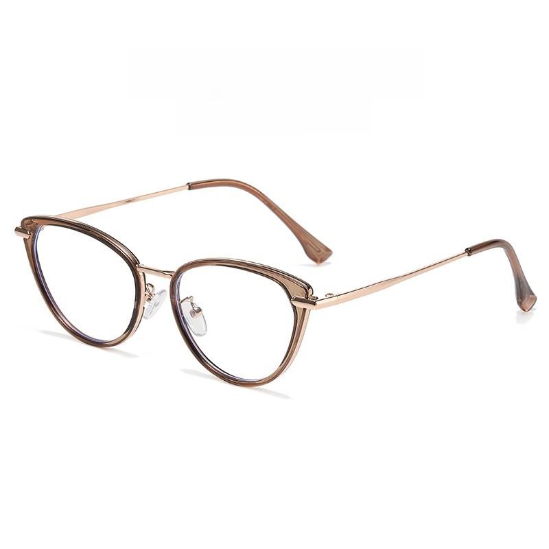 Vintage Cat Eye Spectacle Frame For Women Blue Light Protection Lightweight Tr90 And Metal Design