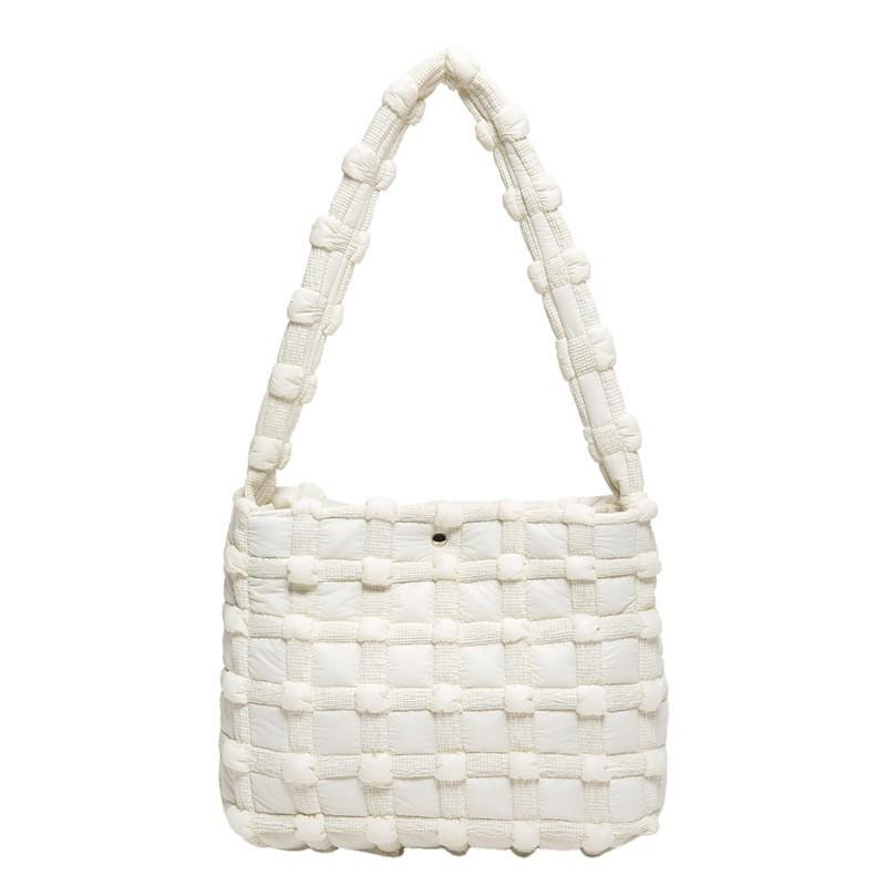 Cream Puff One-shoulder Underarm Bag Korean Style Large-capacity Fashionable Bubble Cloud Commuter Women's Bag.