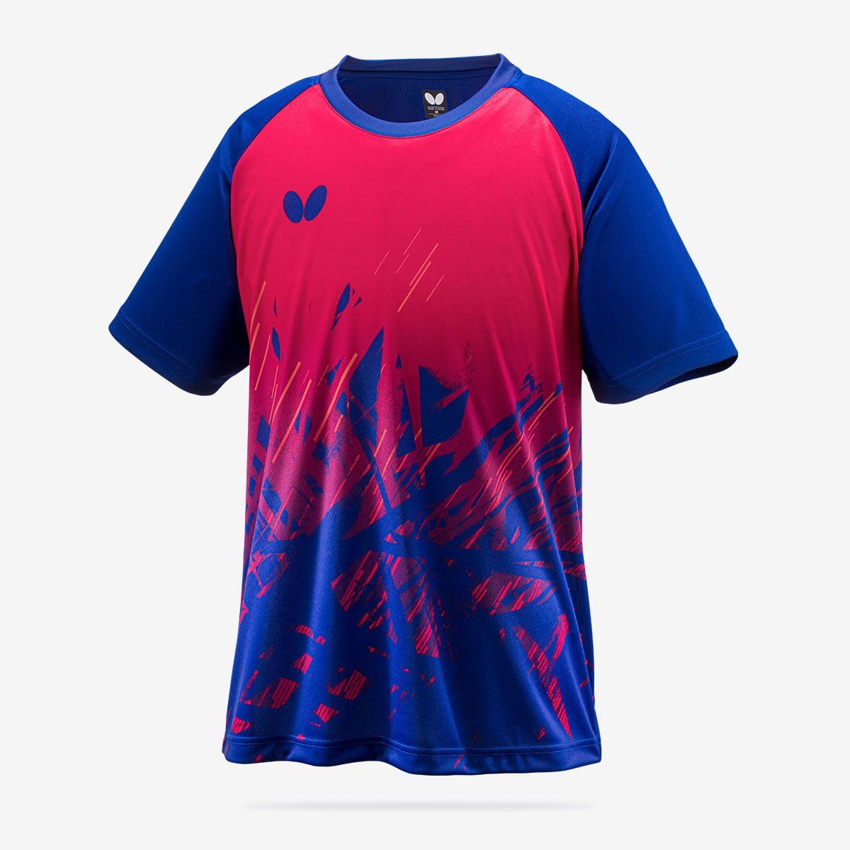 

Butterfly Table Tennis Short Sleeve T-Shirt, Xterra, Unisex, Navy/Rose (412), Size O, 46430