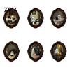 Retro Gothic Room Accessories Halloween Ghost Refrigerator Magnet, Fridge Magnets, Oval Picture Magnetic Magnets Frame Stickers for Kitchen