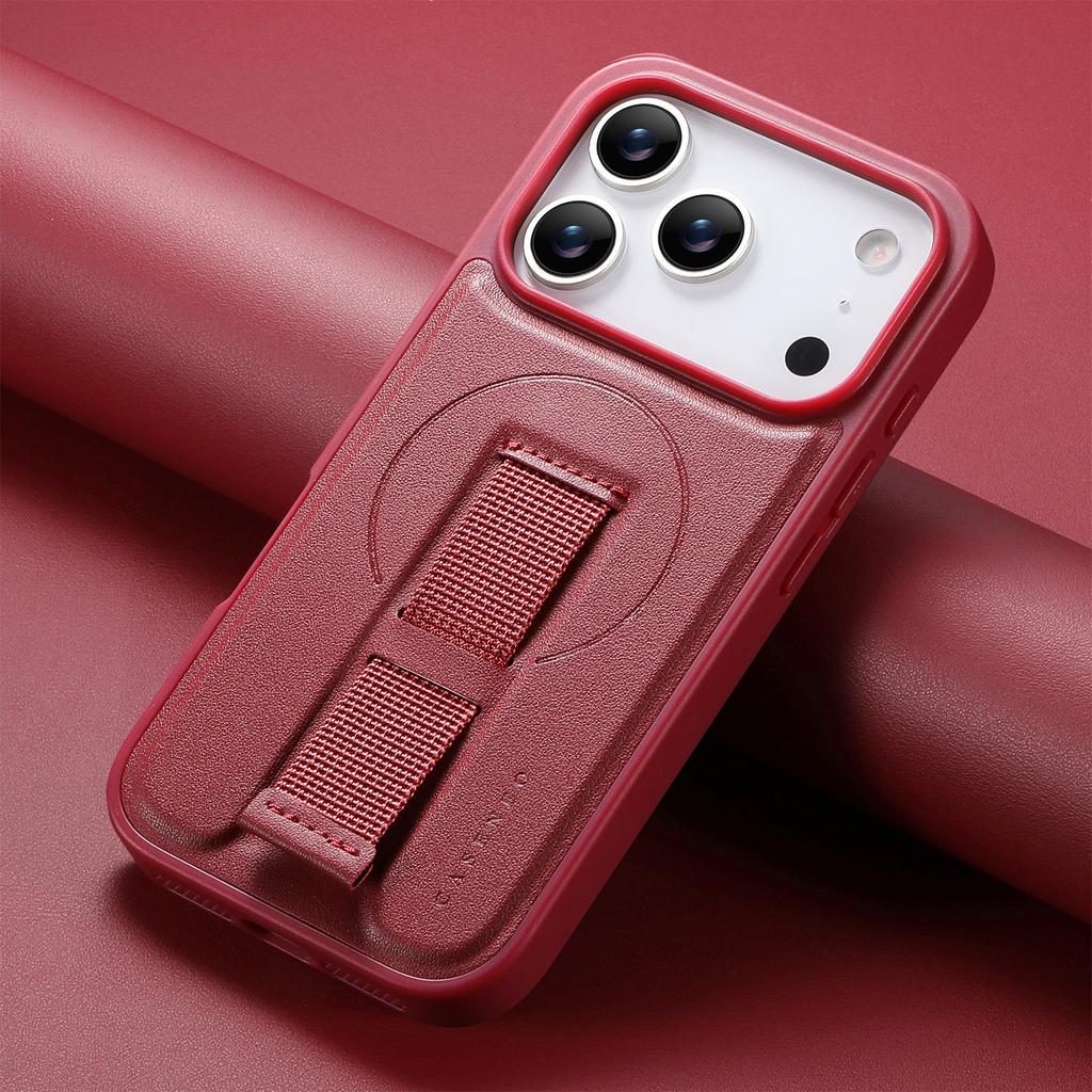 For Apple 17promax Phone Case Magsafe Magnetic Wristband Anti Drop IPhone 16 Pro Protective Case