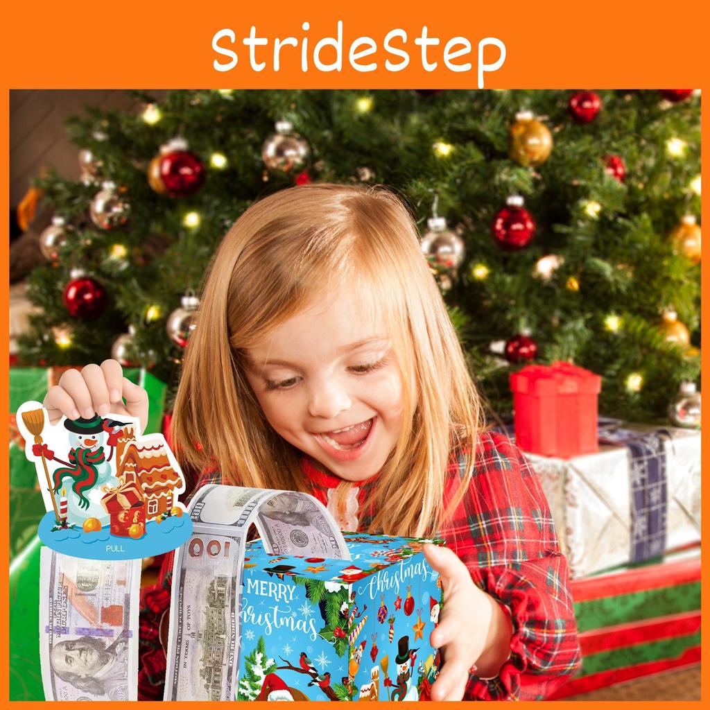 Theme Christmas Blue Pattern Gift Box Holiday Decoration Prop Atmosphere