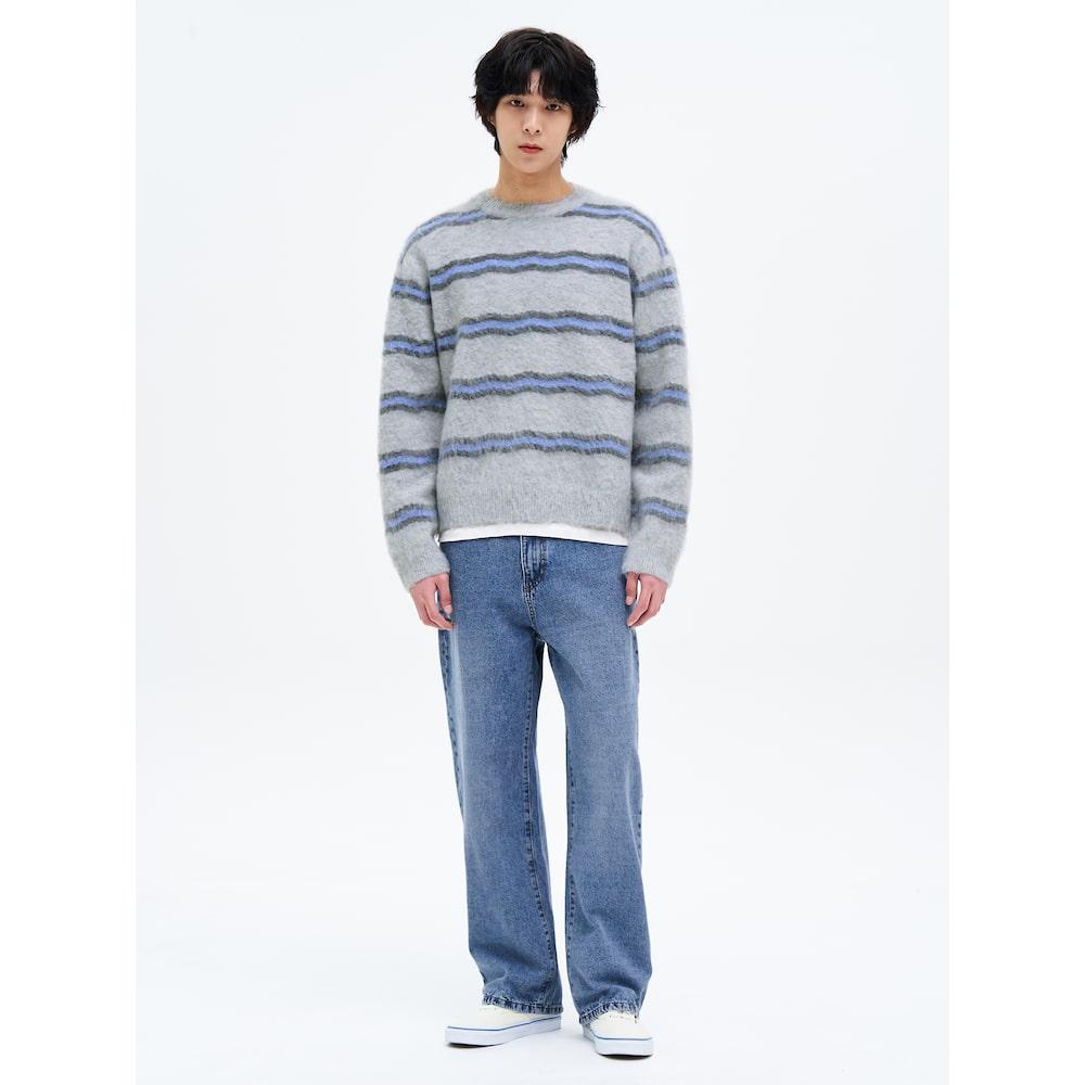 8SECONDS Essential Wide Fit Denim Pants Blue