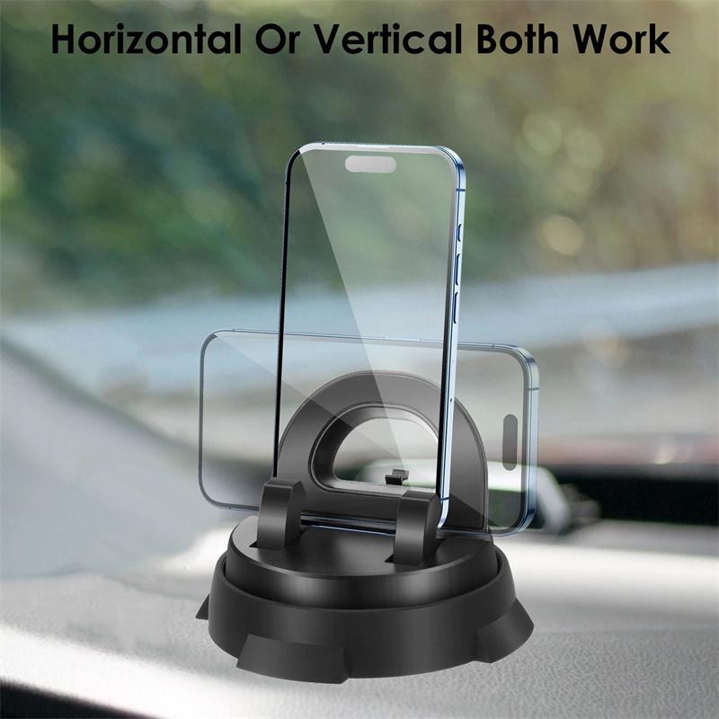 Strong Suction Cup Phone Holder Anti Slip Silicone Pad Dashboard Windshield Mount Universal For Car Suv Truck Navigation