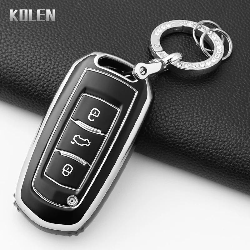 Fashion Tpu Car Key Case Cover For Geely Emgrand 7 Gx3 Atlas Gs Nl3 Gili Emgrand 7 Ex7 Gt Gc9 Protected Shell Fob Accessories
