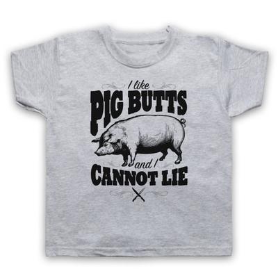 I Like Pig Butts Funny Bbq Parody Slogan Comedy Joke Kids Childs T-Shirt