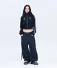 DAUSPICE (Duc) Waffle Cropped Track Top Black