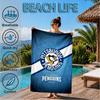 Pittsburgh Penguins Hockey Team Beach Towel, Super Soft Microfiber, Perfect Gift for Her/Him, Birthday, for Pool, Beach, Travel, Decor Beach Party
