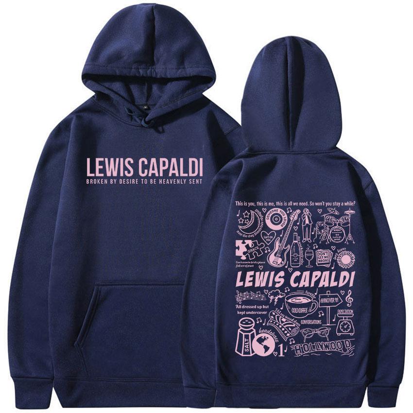 

Singer Lewis Capaldis Album Print Hoodie Men Women Fleece Clothing Pullover Sweatshirt Casual Autumn/Winter Oversized Hoody S
