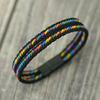 Noter Grade A Ethnic Fabric String Bracelet For Men Double Layer 6 Colors Available Sports Sweat Absorbent Braslet Bangle Hombre
