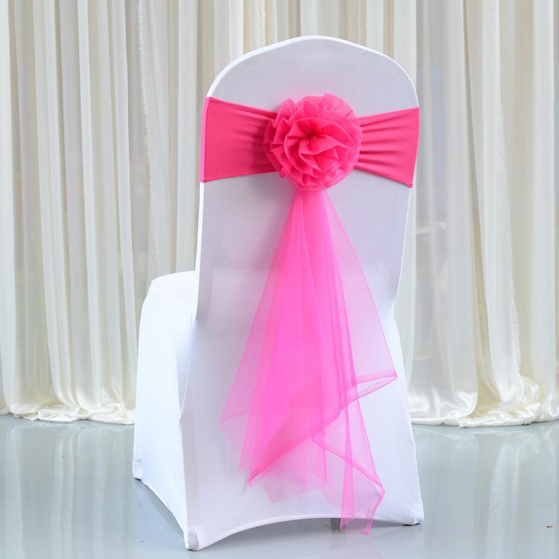 10/20/30pc/set Red Wine Wedding Chair Bow Decoration Stretch Chair Sashes Knot Ties For Wedding Party Hotel Banquet Chairs Decor