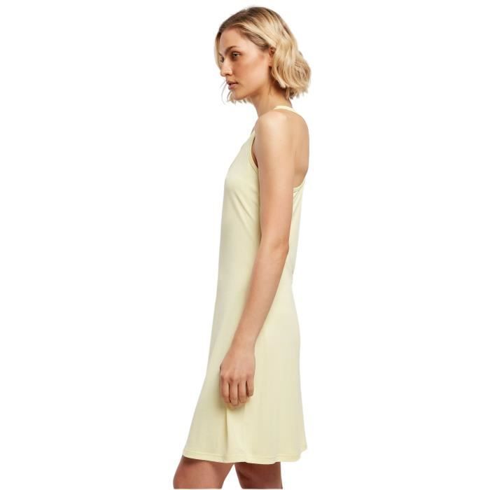 Robe courte femme - Urban Classics - Racer Back GT - Jaune - Fitness - XXL