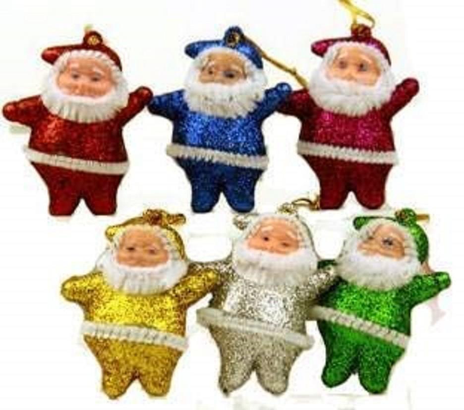 @ Artificial Multicolor Tree Hanging For Christmas Party Decoration 6 pcs 2Gm UKR777_60%OFF