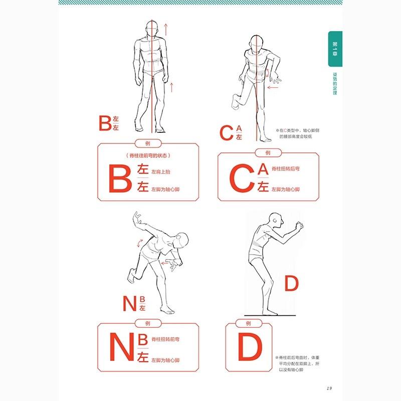 Character Pose Human Body Dynamic Drawing Structure Tutorial Reference Character Material Book 272 Page