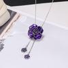 Luxury Non-Fading Korean Fashion Sweater Necklace: Autumn/Winter Women's Niche Design Pendant