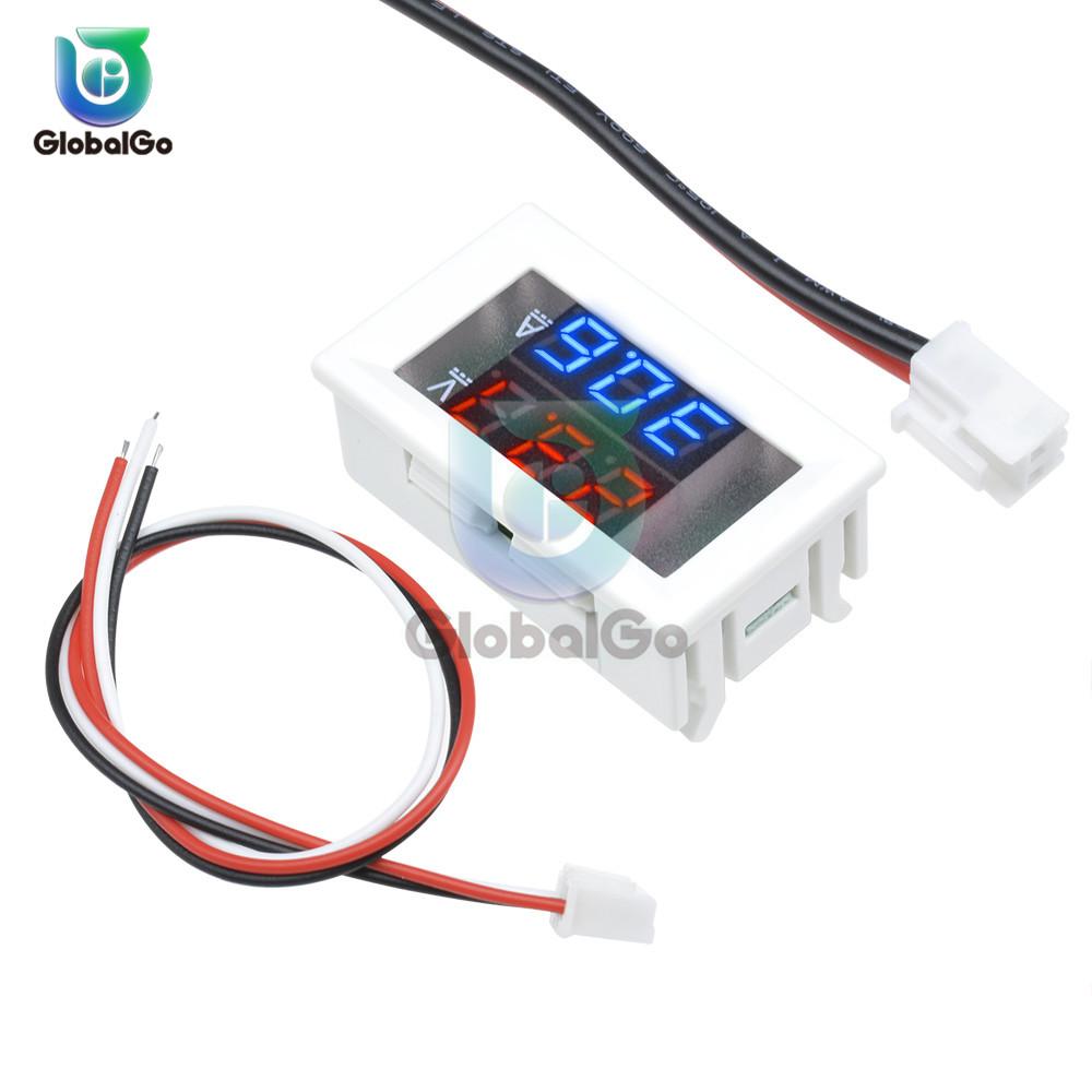 DC 100V 10A Mini 0.28inch LED DC Digital Voltmeter Ammeter Amp Volt Current Ampere Meter Tester Amperemeter Car Outdoor Indoor