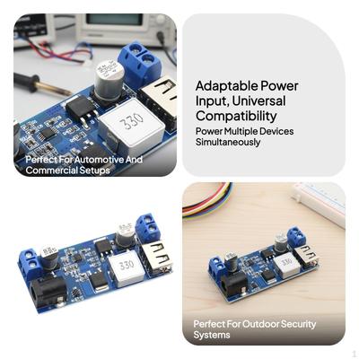 12V 24V To 5V Converter,Buck Converter Module,Power Supply Module,Lightweight Sturdy for Phone USB