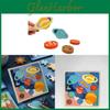 Wooden Baby Early Education Pasting Book With Planet Themes For Toddler Learning Toys