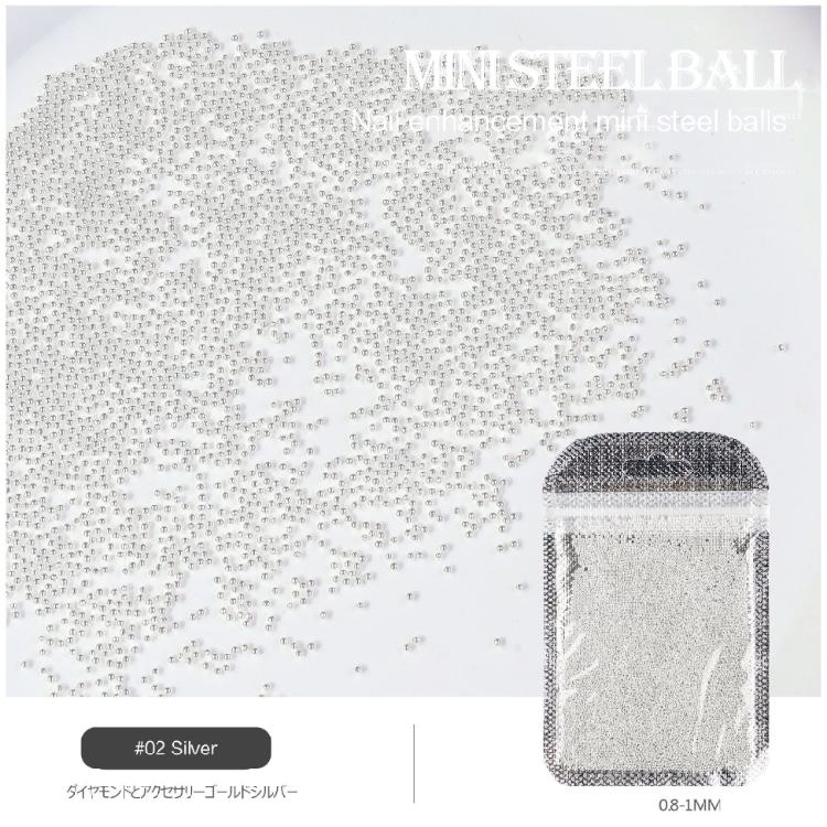 Nails Caviar Beads Metal Nail Beads Micro Pixie-Beads for DIY Nail Art Charms