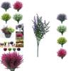 Lifelike Lavender Artificial Flowers For Elegant Garden Porch And Window Decor