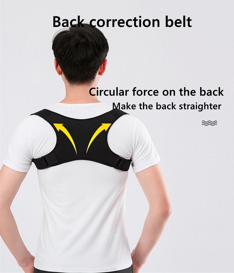 Bases Upper Back Support Correction Band Back Straightener Shoulder Brace Posture Corrector for Men Women