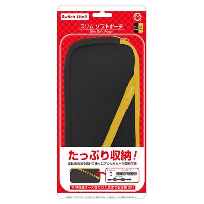 Slim Soft Pouch for Switch Lite Switch Lite (Black/Yellow) -