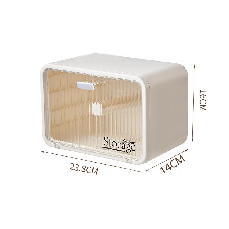 Bathroom Shelf Wall Mounted Waterproof Tissue Box Multifunctional Storage Rack for Toiletries Storage Box Shampoo Organizer