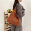 Herbst und Winter neue Tragetasche Damen mattes Wildleder große Kapazität Schultertasche Pendler lässige Mode trendige Achseltasche