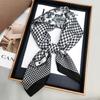 New Versatile Imitation Silk with Suit Silk Scarf Fashionable Women's Small Square Silk Scarf French Spring and Autumn Scarf