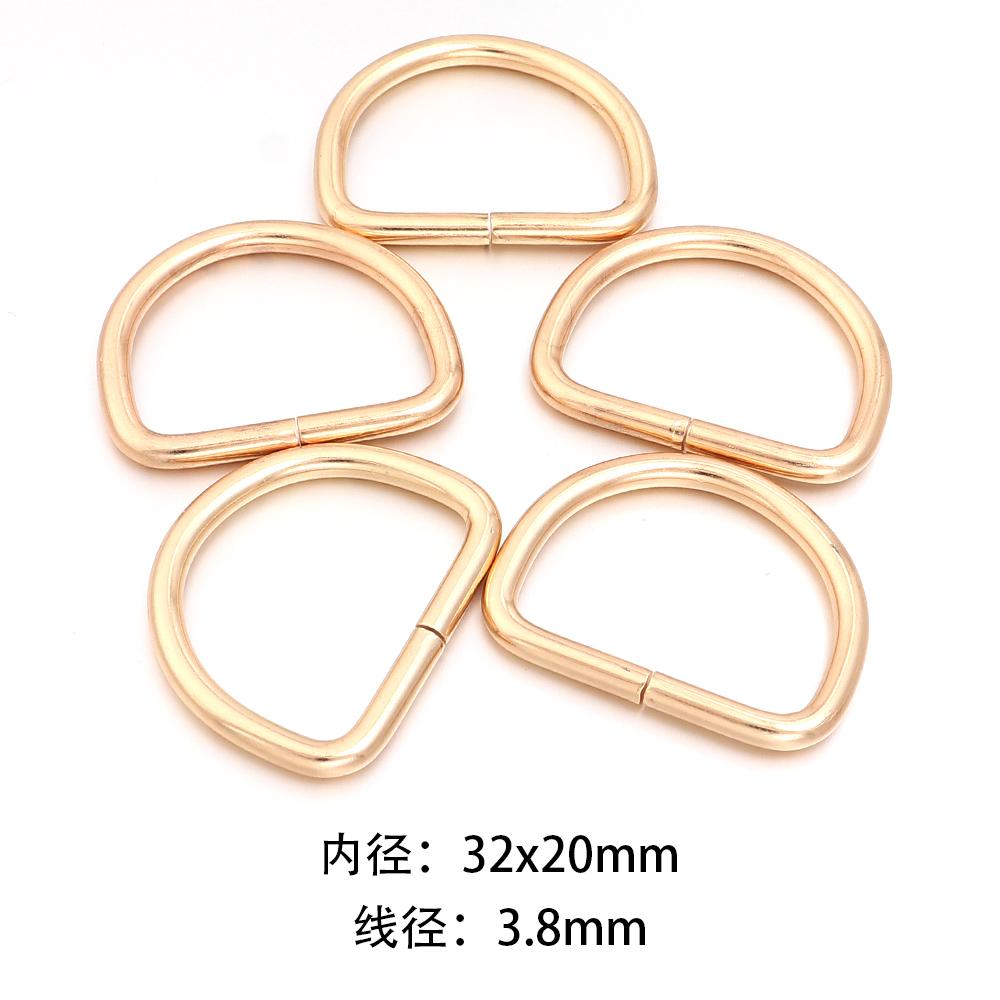10-20pcs Metal D Ring Adjustable Buckle Clasp For Webbing Backpacks Straps Bags Cat Dog Collar Chain Buckles DIY Accessorie