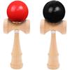 Set of 2 Wooden Kendama for Kendama and Kendama and Kendamas, Classes, Practice, Competitions, Children's (Red Black)