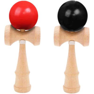 Set of 2 Wooden Kendama for Kendama and Kendama and Kendamas, Classes, Practice, Competitions, Children's (Red Black)