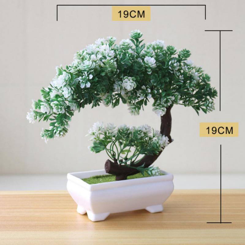 Plastic Artificial Christmas Plant Bonsai Small Tree Pot Fake Plant Flower Potted Ornaments for Table Garden Hotel Decoration