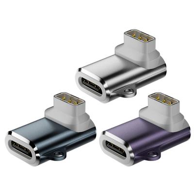 Universal Magnetic Charging Adapter Type C To 3 Pin Connector With LED Indicator Portable Keychain Design For Smartwatch