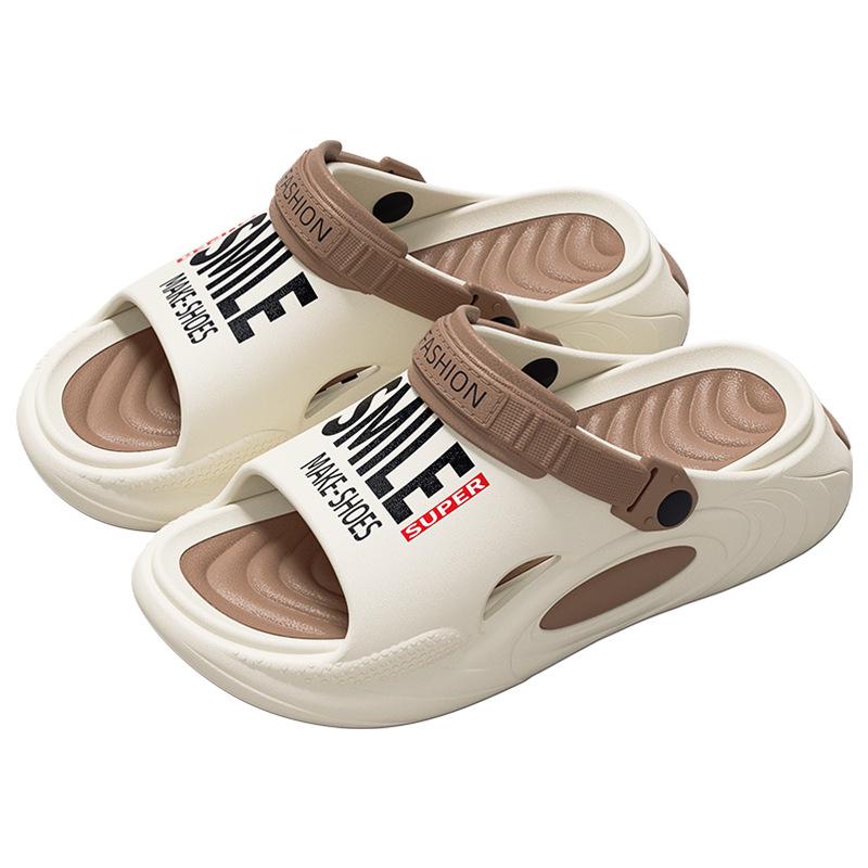 Lidani Men's Non-Slip EVA Summer Sandals: Thick Sole, Height-Enhancing Outdoor Sports and Beach Slippers