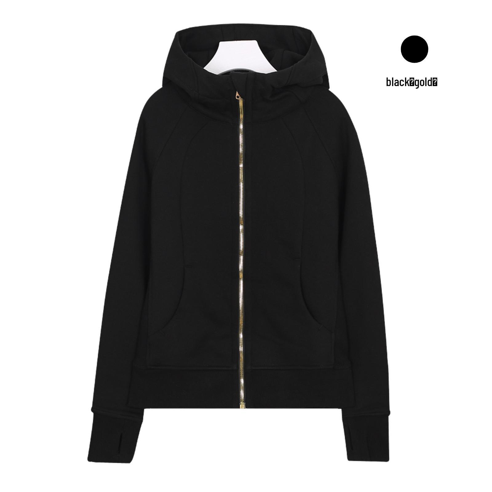 Оригинальная женская толстовка Lulu на молнии, облегающая, из неопрена - Повседневная спортивная куртка для йоги Size 2 / S