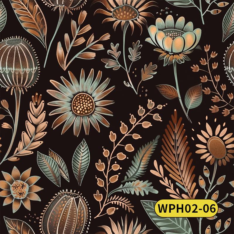 Vintage American Rose Wallpaper Bedroom Furniture Renovation Sticker Color Change Shoe Cabinet Wardrobe Door Sliding Door Transformation Wallpaper