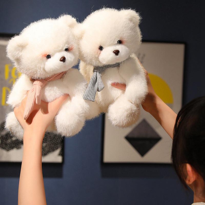 Scarf Teddy Bear Plush Toy Cartoon Stuffed Doll Bedroom Decoration Kids Gift