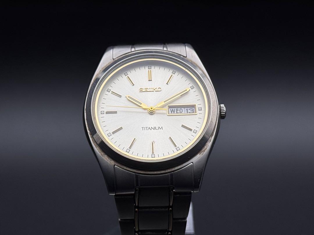 

[Б/У] SEIKO Титан Золото, батарейка заменена, в рабочем состоянии