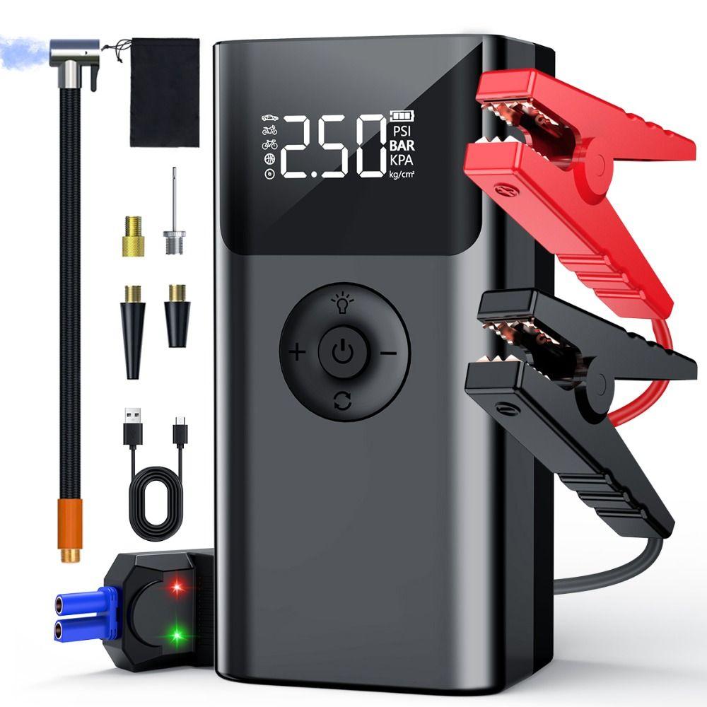 

1000A Air Pump 12V Air Compressor High Quality Tire Inflator For Car/Motorcycle/ Bicycle Normal Battery Clip