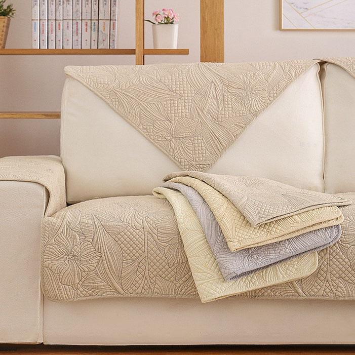 

Двусторонняя подушка для дивана из хлопчатобумажной ткани для гостиной, из массива дерева, простой современный нескользящий чехол для дивана, чехол для полотенца, четырехсезонная универсальная подушка для сиденья 70*70