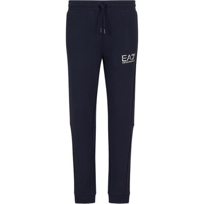 EA7 SS24 Letter Logo Printed Drawstring Cuffed Casual Pants Men Bottoms Navy-Blue 6DPP59-PJSHZ-1562
