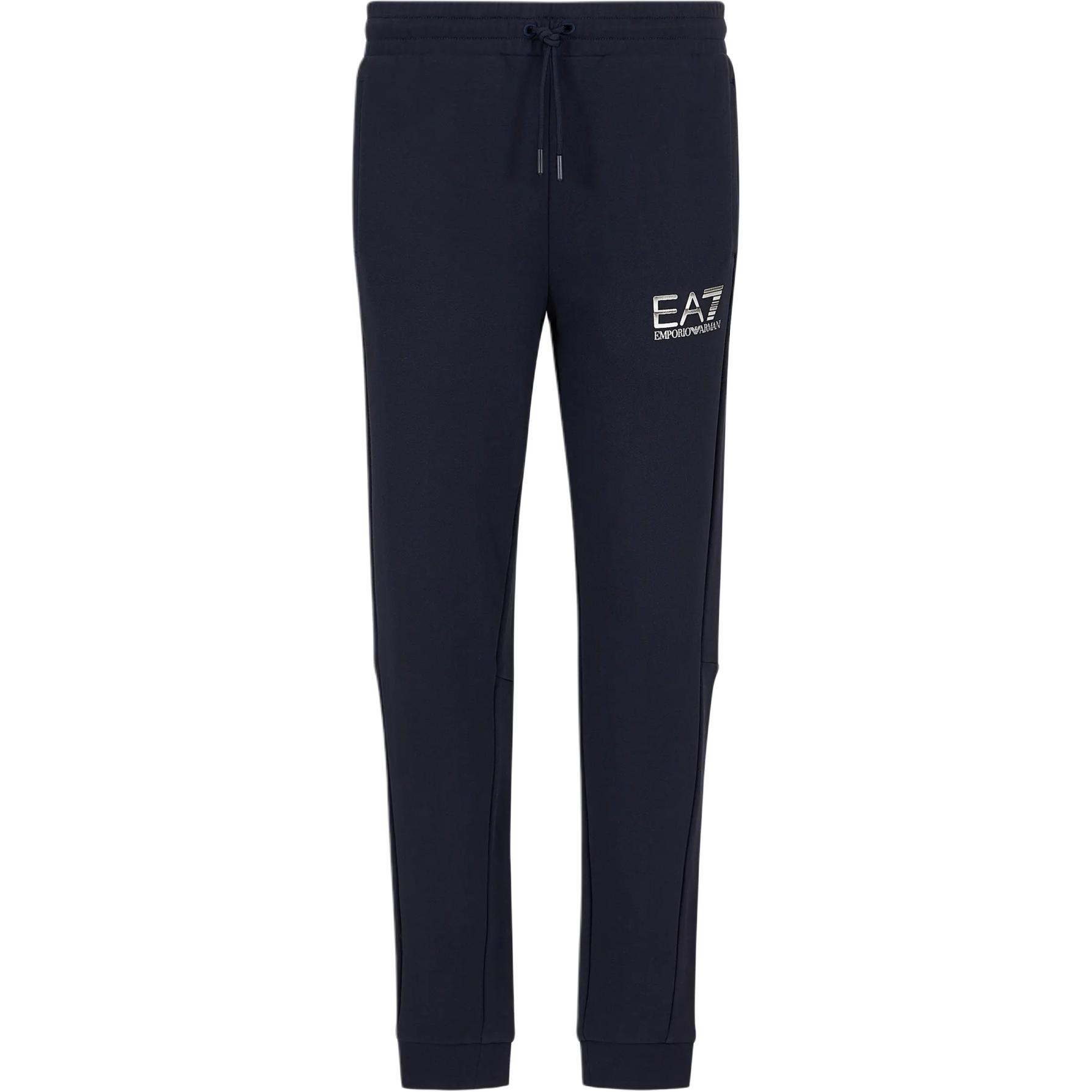 

Emporio Armani EA7 Весна-Лето 2024 Повседневные брюки с принтом логотипа-буквы, на шнурке, с манжетами, мужские, темно-синие, 6DPP59-PJSHZ-1562 L