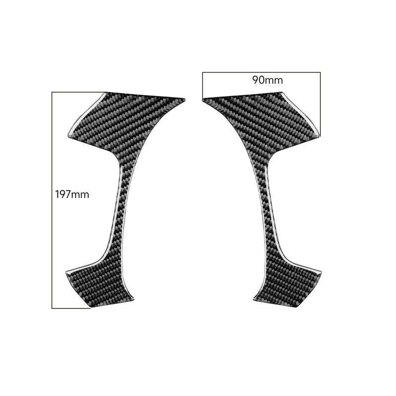 New Car Steering Wheel Button Cover Trim Sticker Decoration For Chevrolet Silverado Sierra 2007-2013 Red Black Carbon Fiber Look