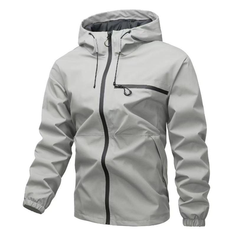 American Street Style Waterproof Hooded Casual Sports Jacket
