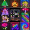 Smart Curtain Lights Bluetooth App Remote Control LED String RGB Fairy Lights DIY Living Room Window Bedroom Decoration Gift