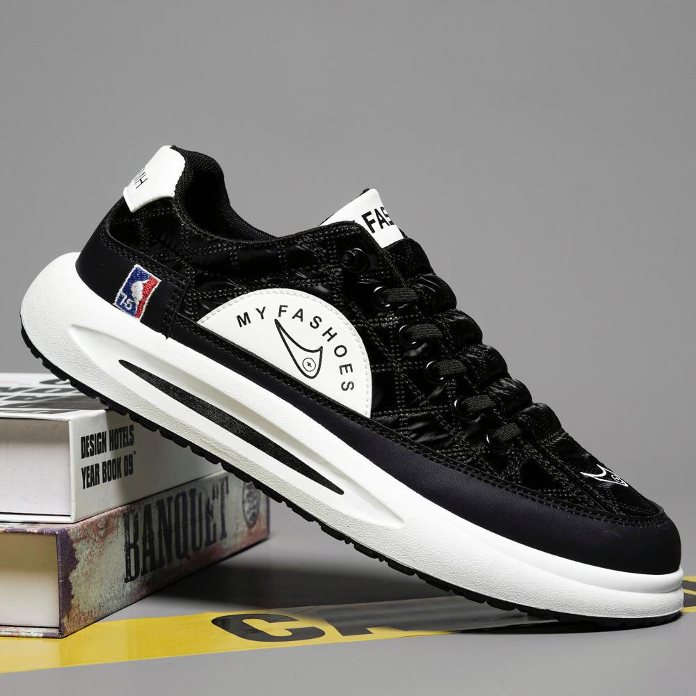 Men's shoes spring new fashion casual shoes flat comfortable breathable umbrella cloth board shoes