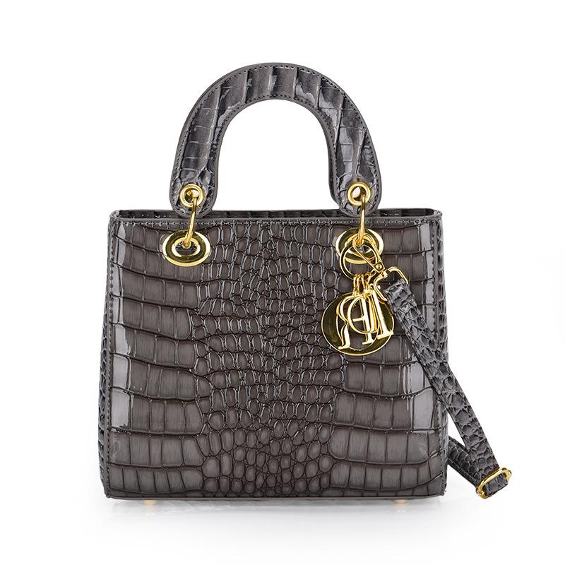 Bag Women's High-quality Crocodile Bag Women's Handbag European and American Versatile Fashion Single Shoulder Oblique Span Bag Women